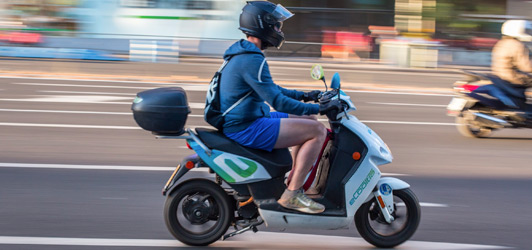 scooter praktijk pakket halen via scootercursus nl